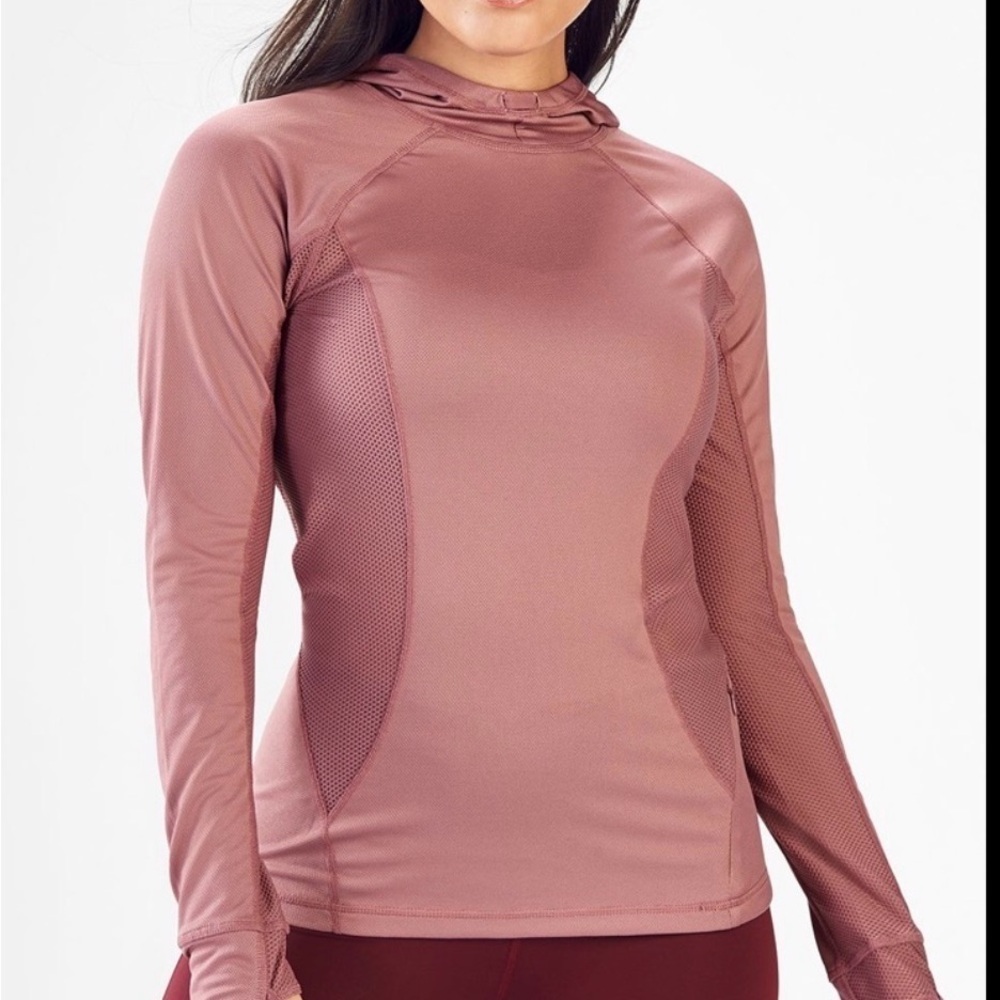Fabletics Dusty Rose Athletic Hoodie